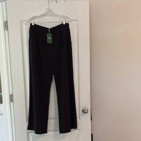 Halara Pants - NWT Halara Wide Leg Pull on Black Pants size XL